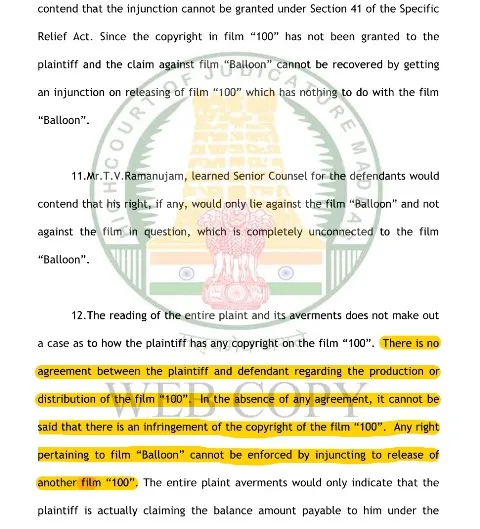 court order 100